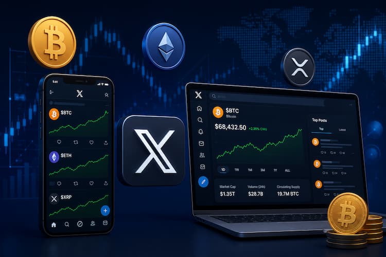 X’te Kripto Para Grafikleri Daha Geniş Kullanıma Açıldı